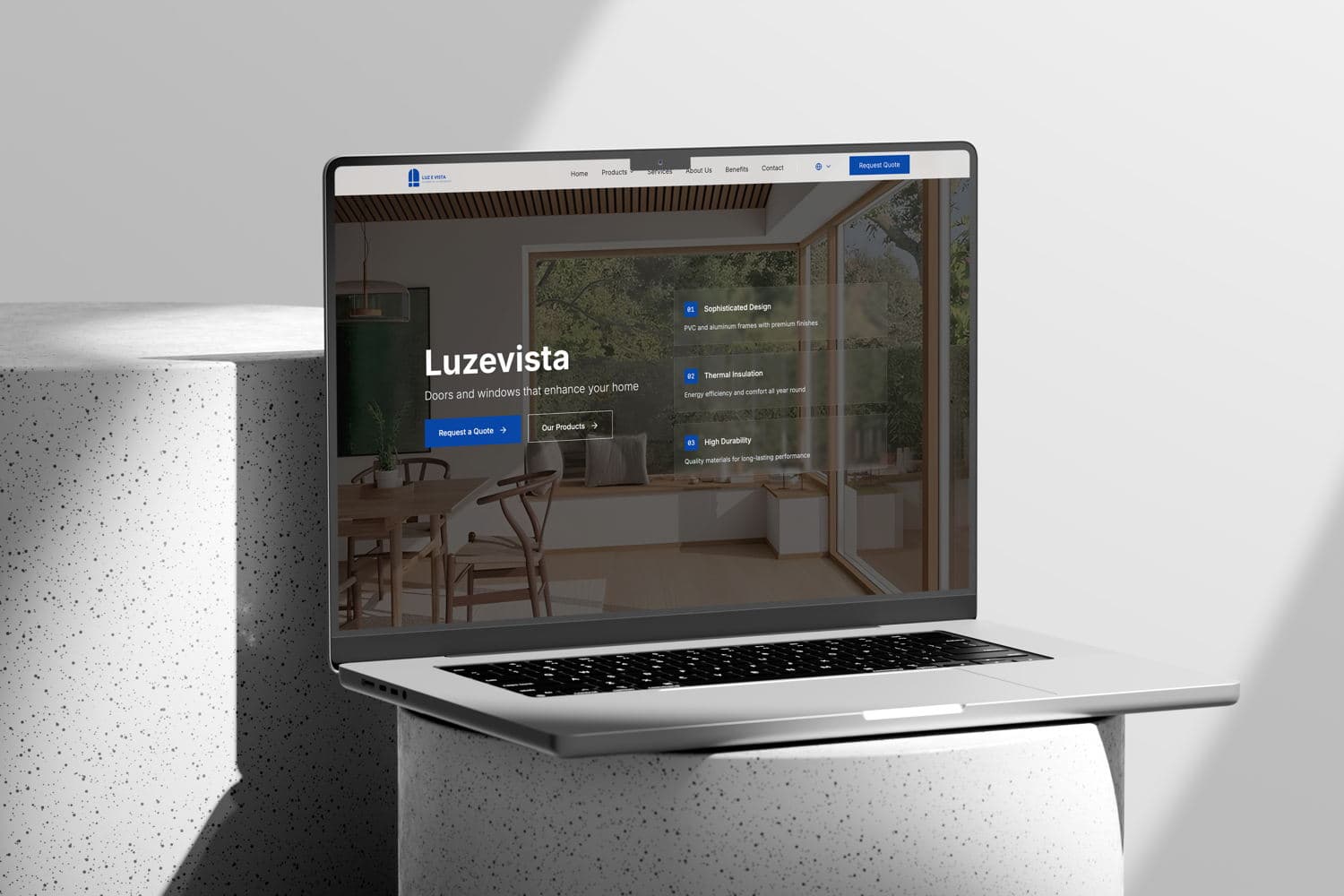 Luzevista - B2B/B2C digital flagship website with custom design system
